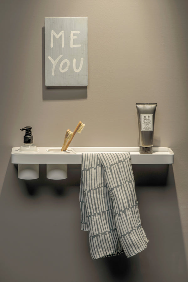 Shelf with Grab Rail