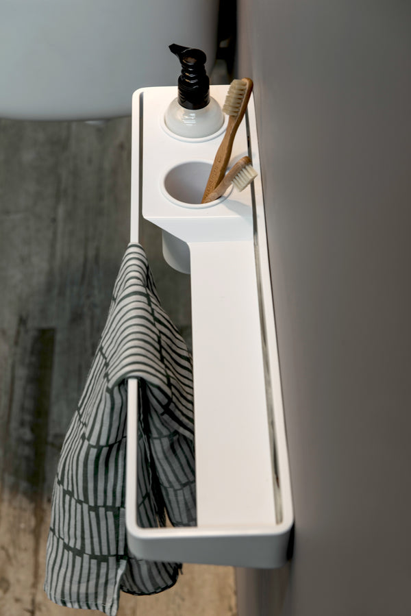 Shelf with Grab Rail