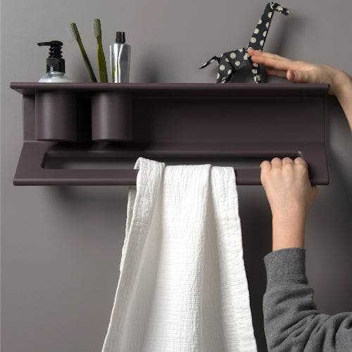 Shelf with Grab Rail