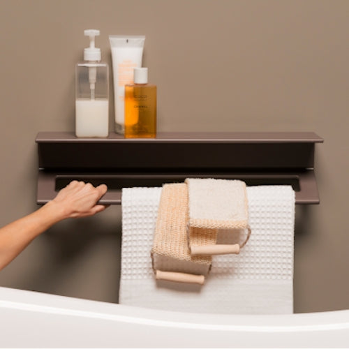 Shelf with Grab Rail