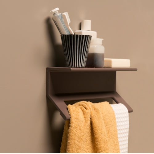 Shelf with Grab Rail